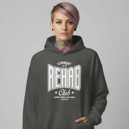 Rehab Recovery Hoodie close-up view (view 12)