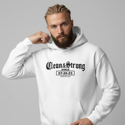 Clean & Strong Old School Recovery Hoodie packaging detail (view 28)