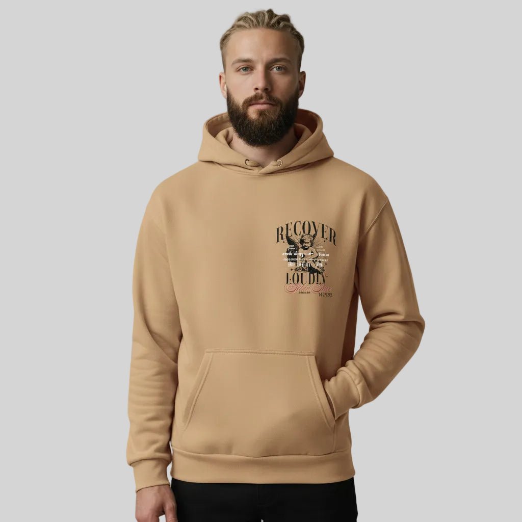 Sober Hoodie Limited Edition Recovery Hoodie back view (view 7)