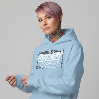 Recovery Is Possible for Women Recovery Hoodie close-up view (view 22)