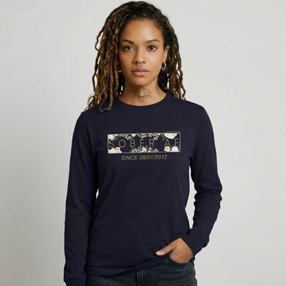 Sober AF Flower Long Sleeve Sober T Shirt product photo (view 10)