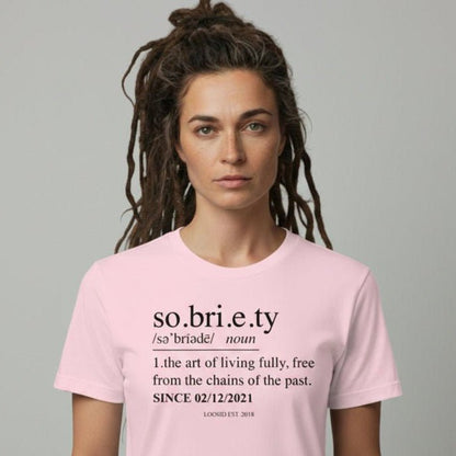Sobriety Definition Sober T Shirt lifestyle view (view 25)