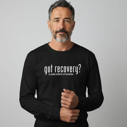 Got Recovery Long Sleeve Sober T Shirt side view (view 6)