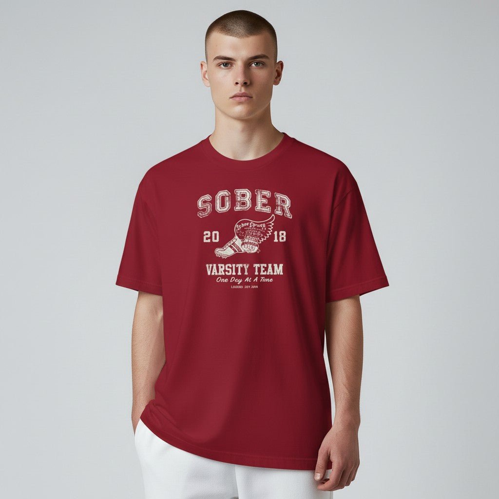 Sober Varsity Men's Sober Sober T Shirt product photo (view 10)