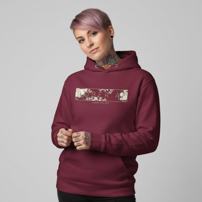 Sober AF Flower Recovery Hoodie graphic detail (view 14)