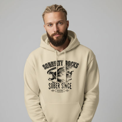 Sober Since Recovery Hoodie featuring the design (view 31)