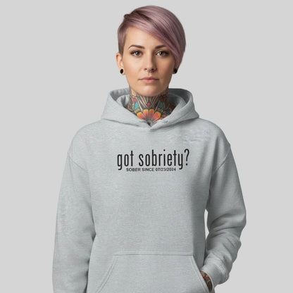 Got Sobriety Recovery Hoodie side view (view 46)