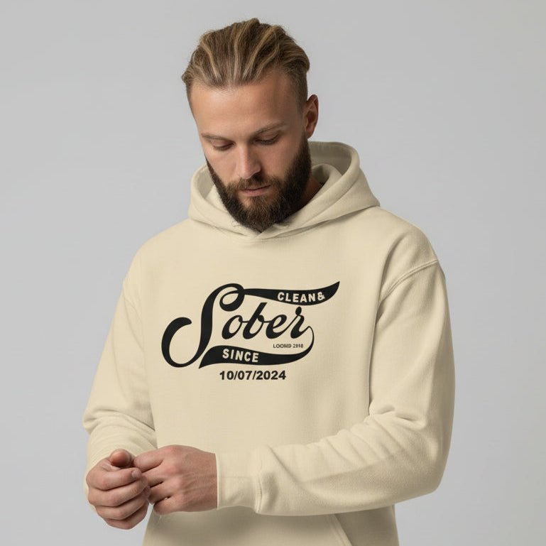 Sober Since Recovery Hoodie graphic detail (view 4)