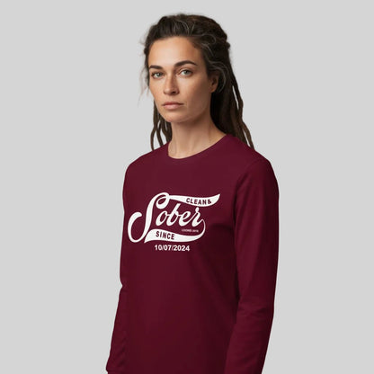 Long Sleeve Sober Sober T Shirt close-up view (view 12)