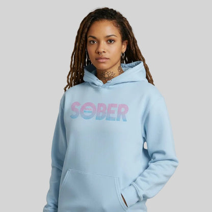Retro Sobriety Date Recovery Hoodie graphic detail (view 24)