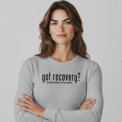 Long Sleeve Clean Sober T Shirt product photo (view 30)