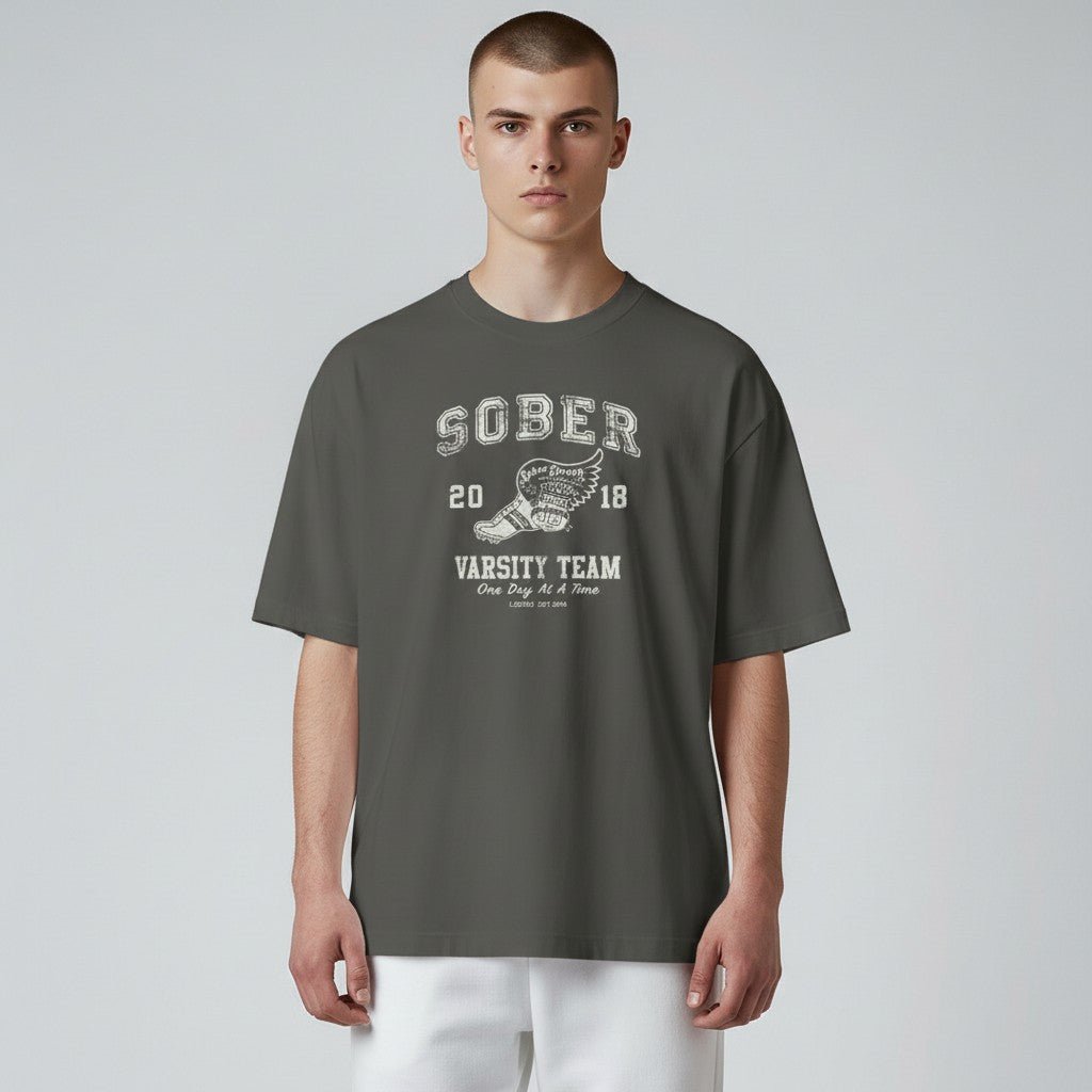 Sober Varsity Men's Sober Sober T Shirt graphic detail (view 14)