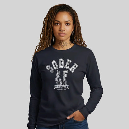 Loosid Sober AF Long Sleeve Sober T Shirt featuring the design