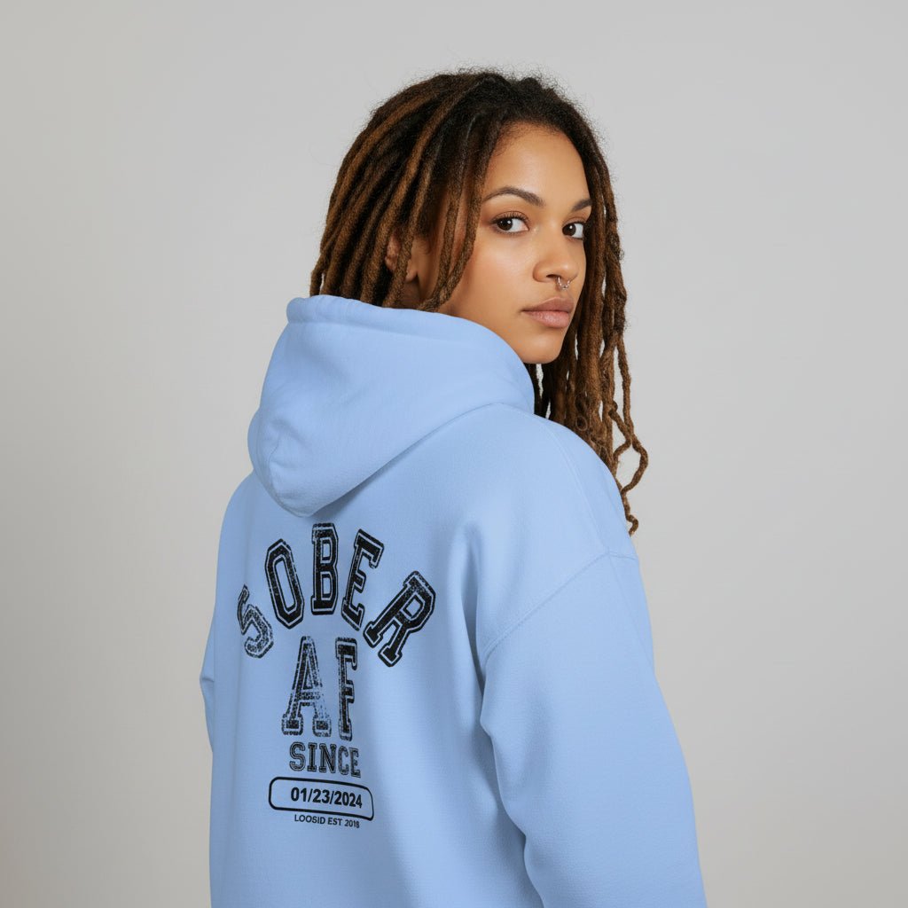 Sober AF Recovery Hoodie product photo (view 30)