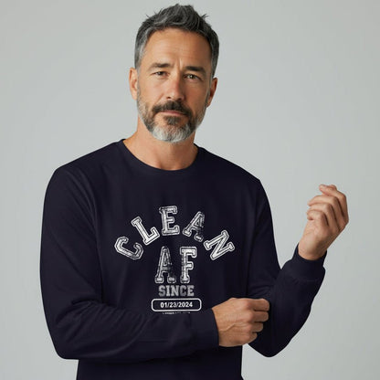 Clean AF Since Long Sleeve Sober T Shirt fit detail (view 9)
