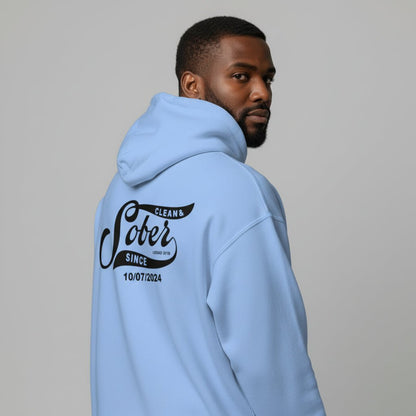Sober Since Recovery Hoodie back view (view 37)