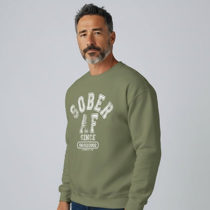 Sobriety Recovery Hoodie close-up view (view 32)