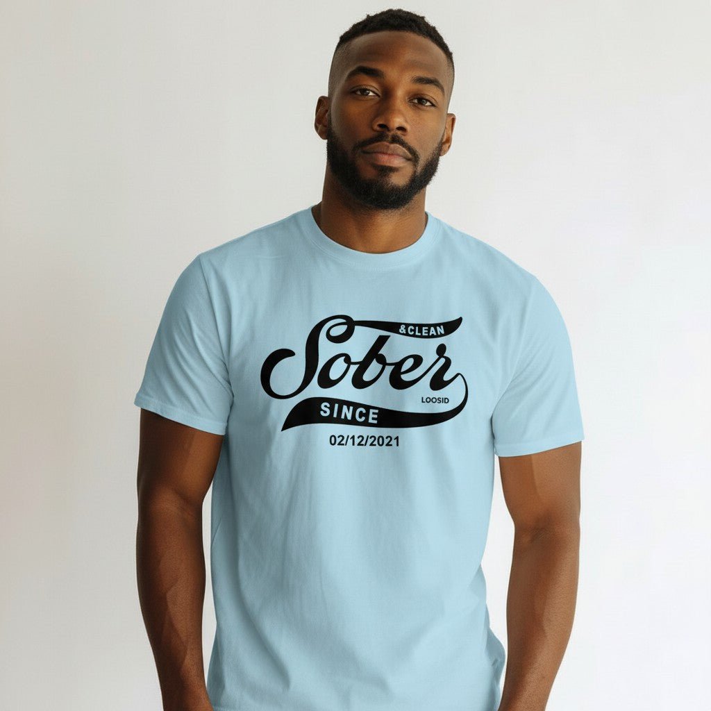 Sober Since Sober T Shirt product photo (view 20)