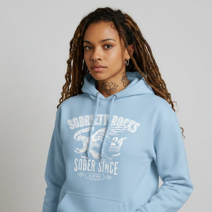Sober Since Recovery Hoodie lifestyle view (view 35)