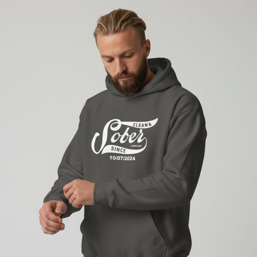 Sober Since Recovery Hoodie packaging detail (view 28)