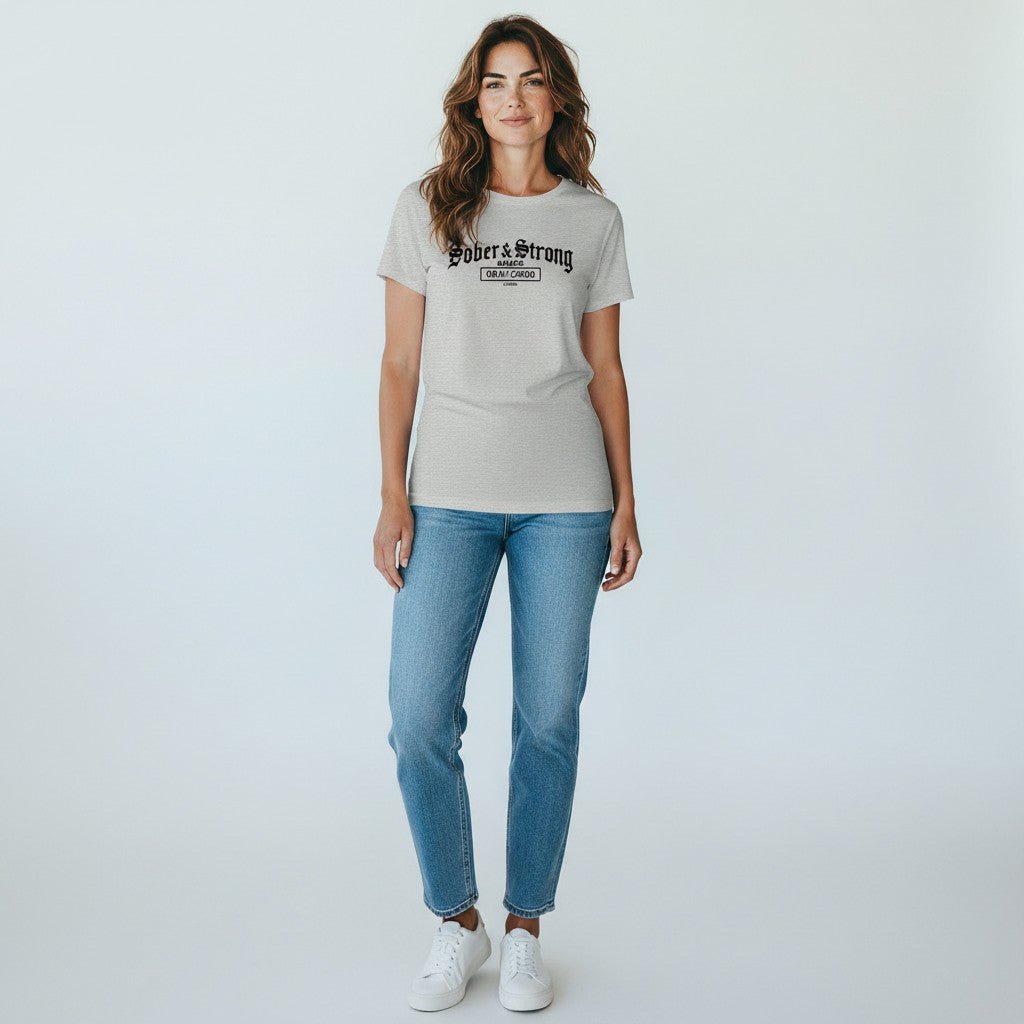 Old School Sober & Strong Sober T Shirt product photo (view 20)