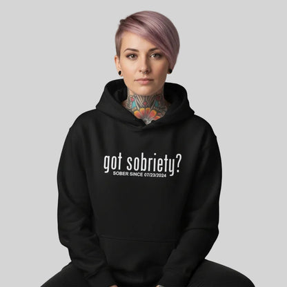 Got Sobriety Recovery Hoodie featuring the design (view 11)