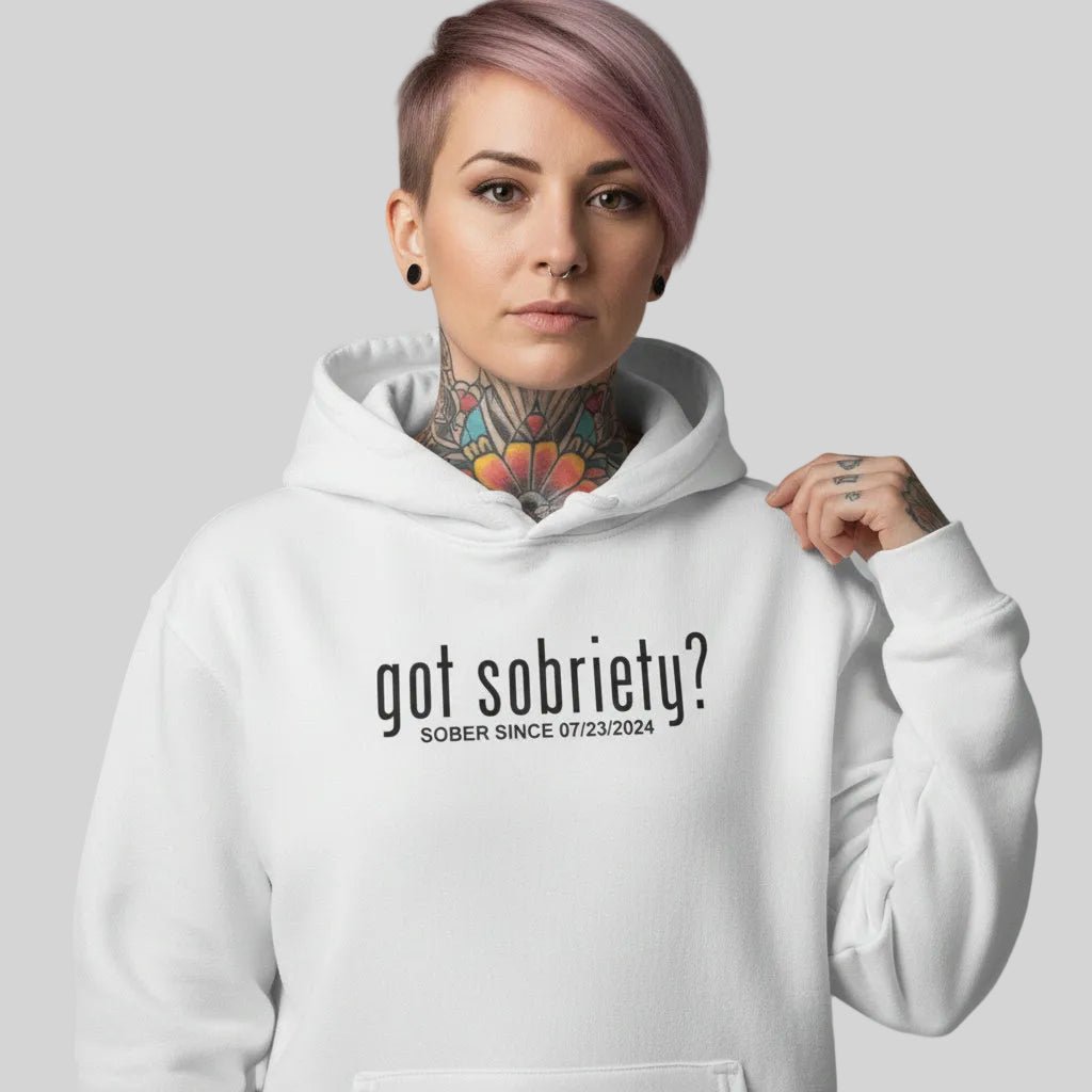 Got Sobriety Recovery Hoodie back view (view 7)