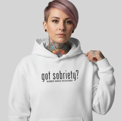 Got Sobriety Recovery Hoodie back view (view 7)