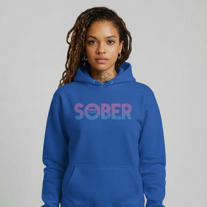Retro Sobriety Date Recovery Hoodie side view (view 16)