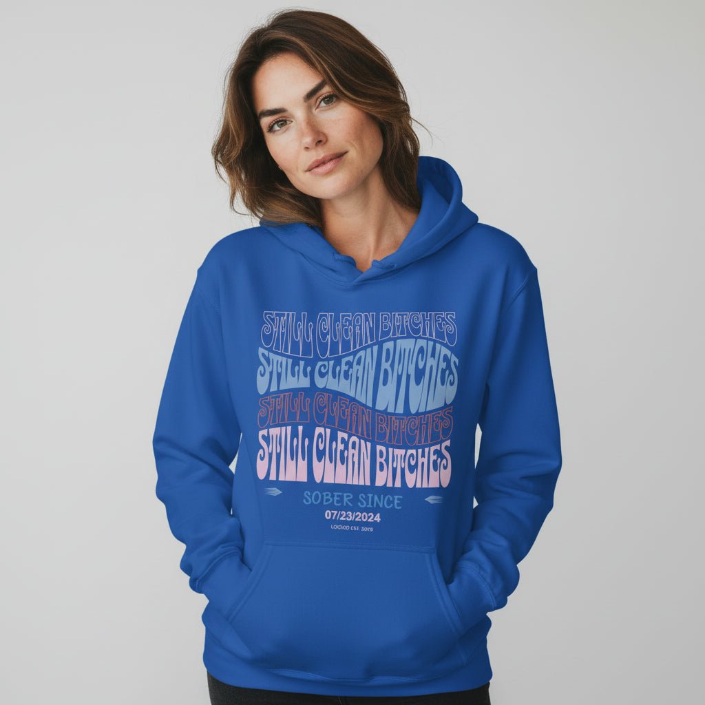 Still Clean B Custom Recovery Date Recovery Hoodie product photo (view 10)
