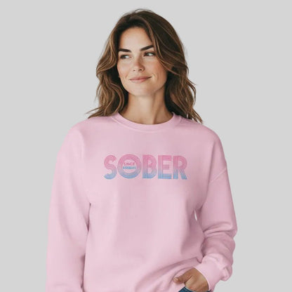 Retro Sobriety Date Sweatshirt Personalized Sober Date Recovery Hoodie product photo (view 30)