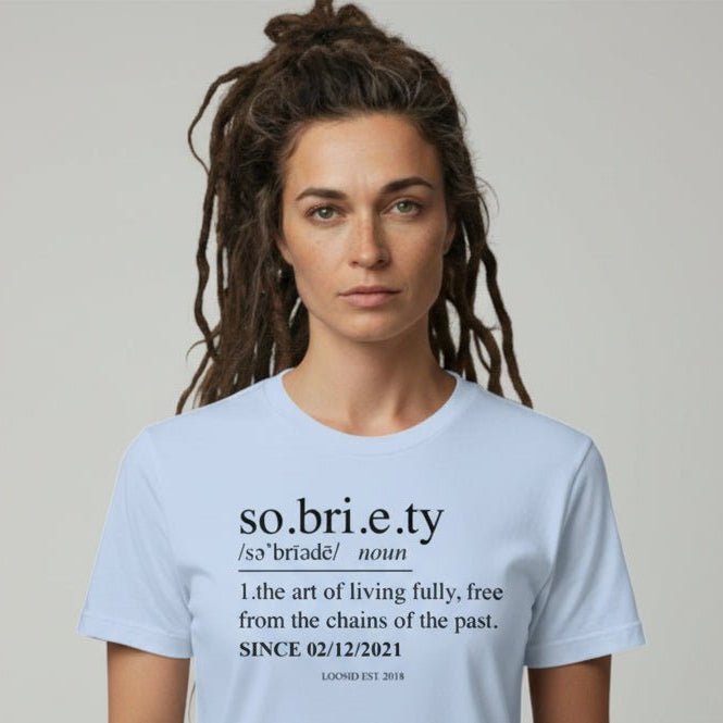 Sobriety Definition Sober T Shirt lifestyle view (view 15)