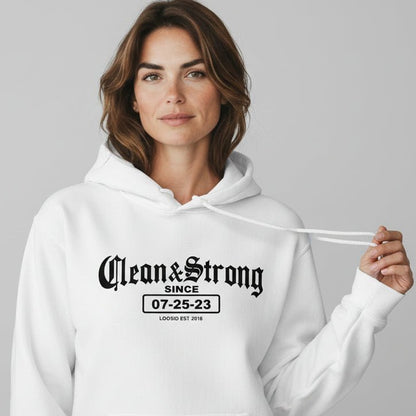 Old School Clean & Strong Recovery Hoodie product photo (view 30)