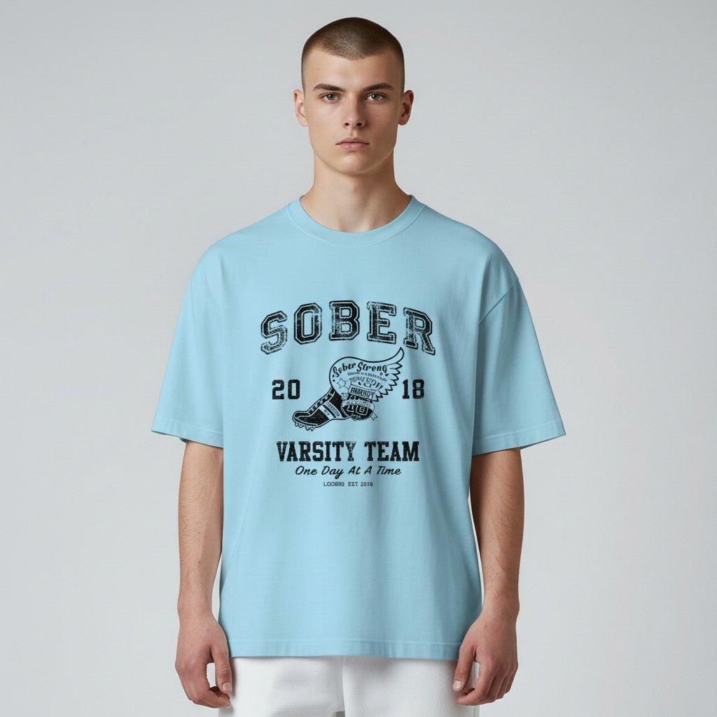 Sober Varsity Men's Sober Sober T Shirt lifestyle view (view 25)