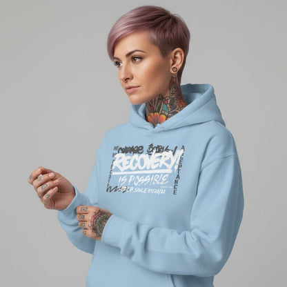 Recovery Is Possible for Women Recovery Hoodie featuring the design (view 21)