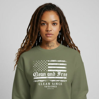 Clean Since Recovery Recovery Hoodie flat lay styled image (view 13)
