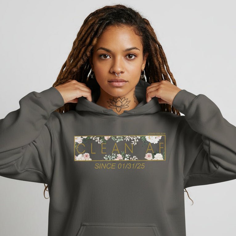Clean AF Flower Recovery Hoodie side view (view 16)