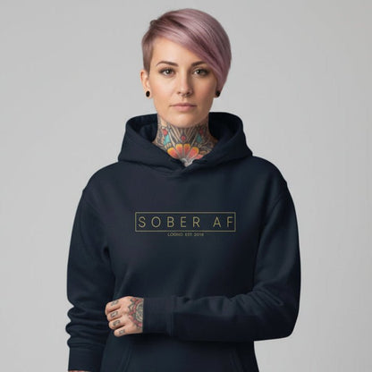 Sober AF Recovery Hoodie packaging detail (view 8)
