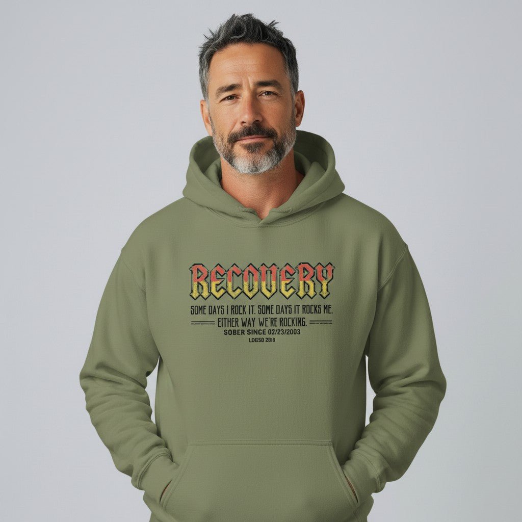 Recovery Rocks Recovery Hoodie fit detail (view 19)