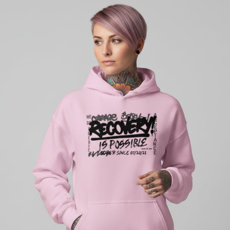 Recovery Is Possible for Women Recovery Hoodie side view (view 6)