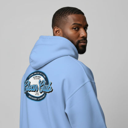 Clean Club Badge Unisex Zip Recovery Hoodie product photo (view 30)