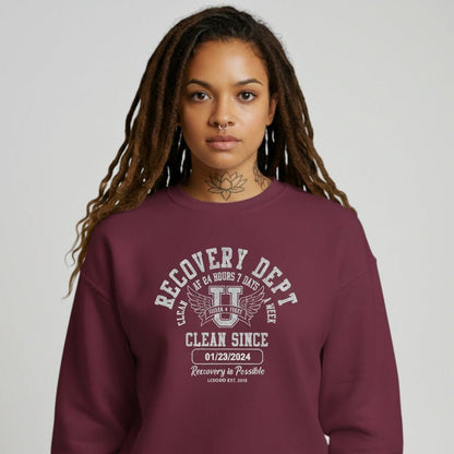 Clean Since Collegiate Recovery Hoodie packaging detail (view 8)