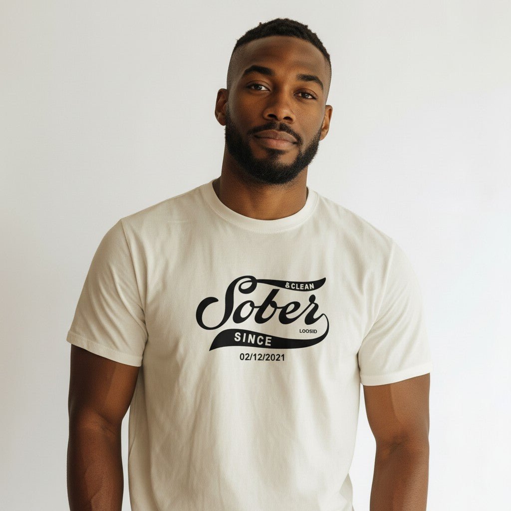Sober Since Sober T Shirt lifestyle view (view 25)