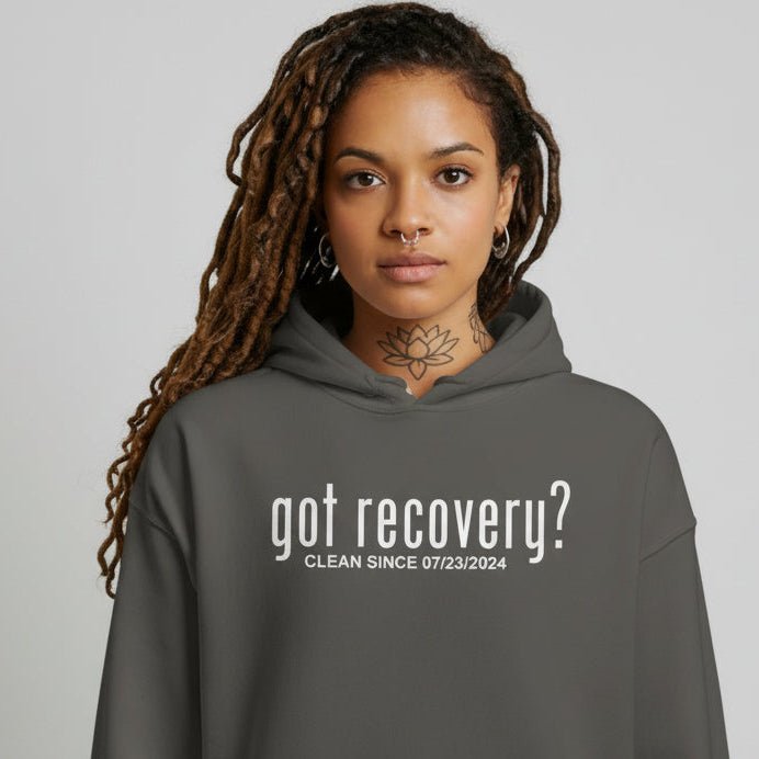 Got Recovery Recovery Hoodie flat lay styled image (view 13)