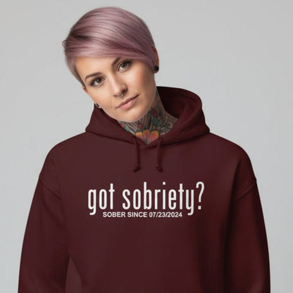 Got Sobriety Recovery Hoodie side view (view 26)