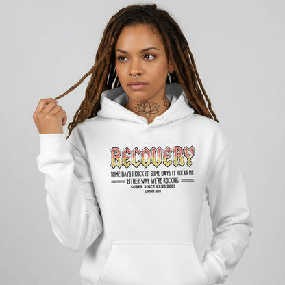 Recovery Rock Recovery Hoodie featuring the design (view 11)