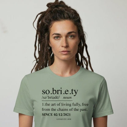 Sobriety Definition Sober T Shirt packaging detail (view 18)