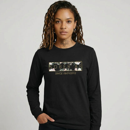 Sober AF Flower Long Sleeve Sober T Shirt side view (view 6)