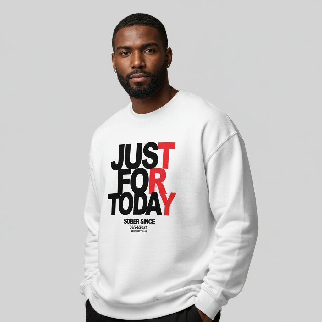 Sobriety Recovery Hoodie lifestyle view (view 5)