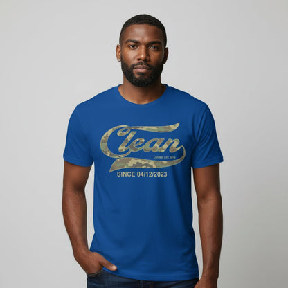 Recovery Date Men's Sobriety Sober T Shirt graphic detail (view 24)